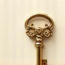 Icon of a traditional Japanese ryokan key.